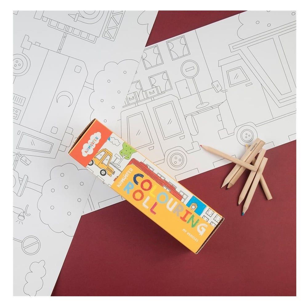 COLOURING ROLL MY VEHICLES Çocuk Kitapları Uzmanı - Children's Books Expert