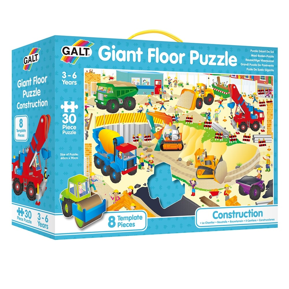 CONSTRUCTION - GIANT FLOOR PUZZLE Çocuk Kitapları Uzmanı - Children's Books Expert