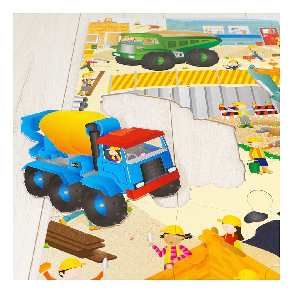 CONSTRUCTION - GIANT FLOOR PUZZLE Çocuk Kitapları Uzmanı - Children's Books Expert