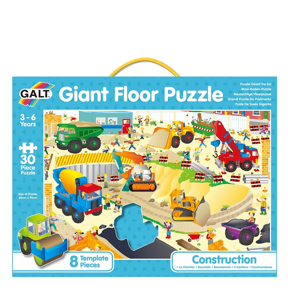CONSTRUCTION - GIANT FLOOR PUZZLE Çocuk Kitapları Uzmanı - Children's Books Expert