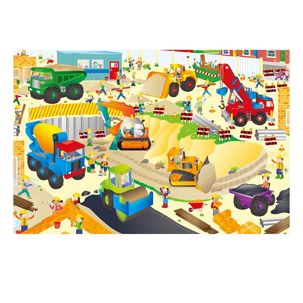 CONSTRUCTION - GIANT FLOOR PUZZLE Çocuk Kitapları Uzmanı - Children's Books Expert