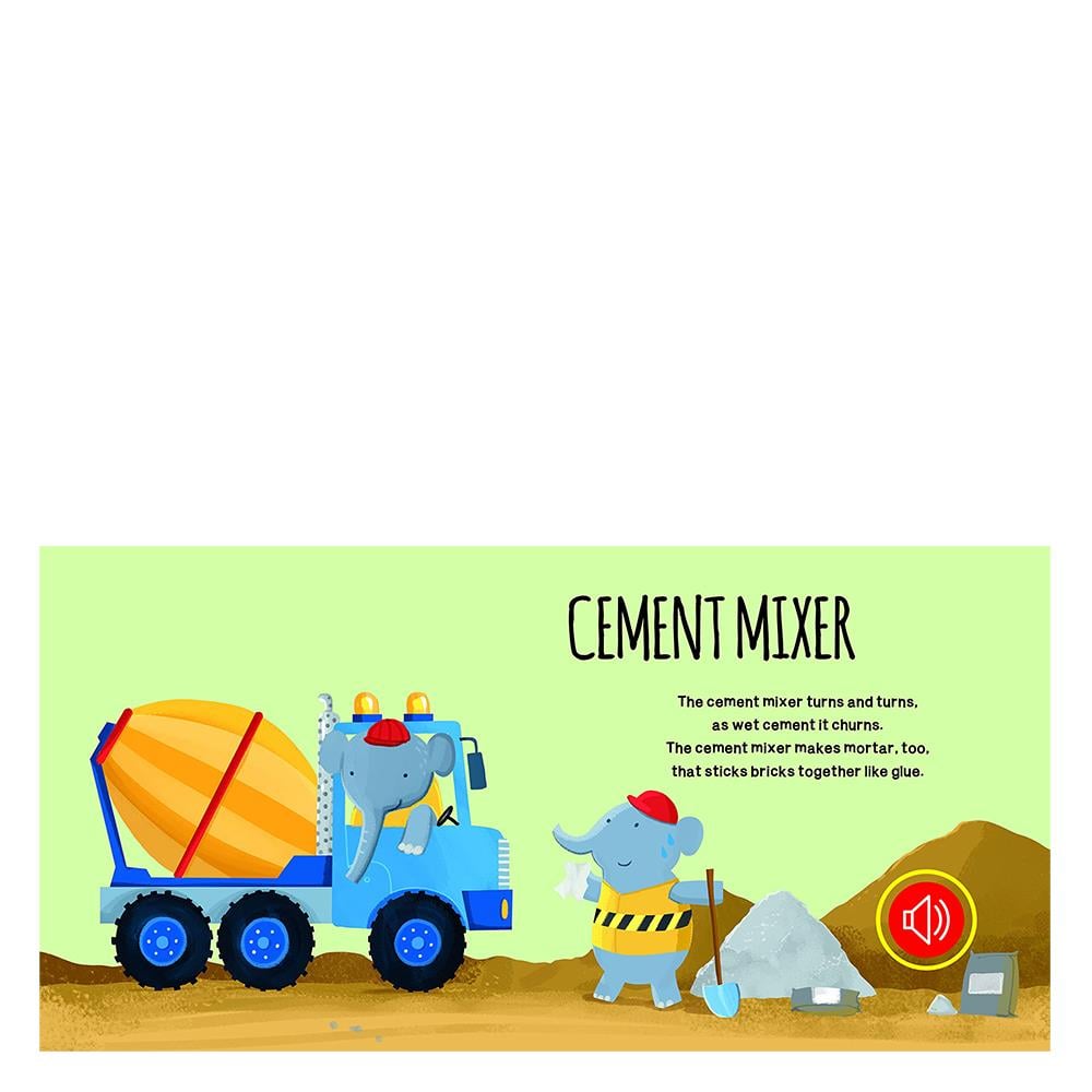 CONSTRUCTION SITE VEHICLES - SOUND BOOK Çocuk Kitapları Uzmanı - Children's Books Expert