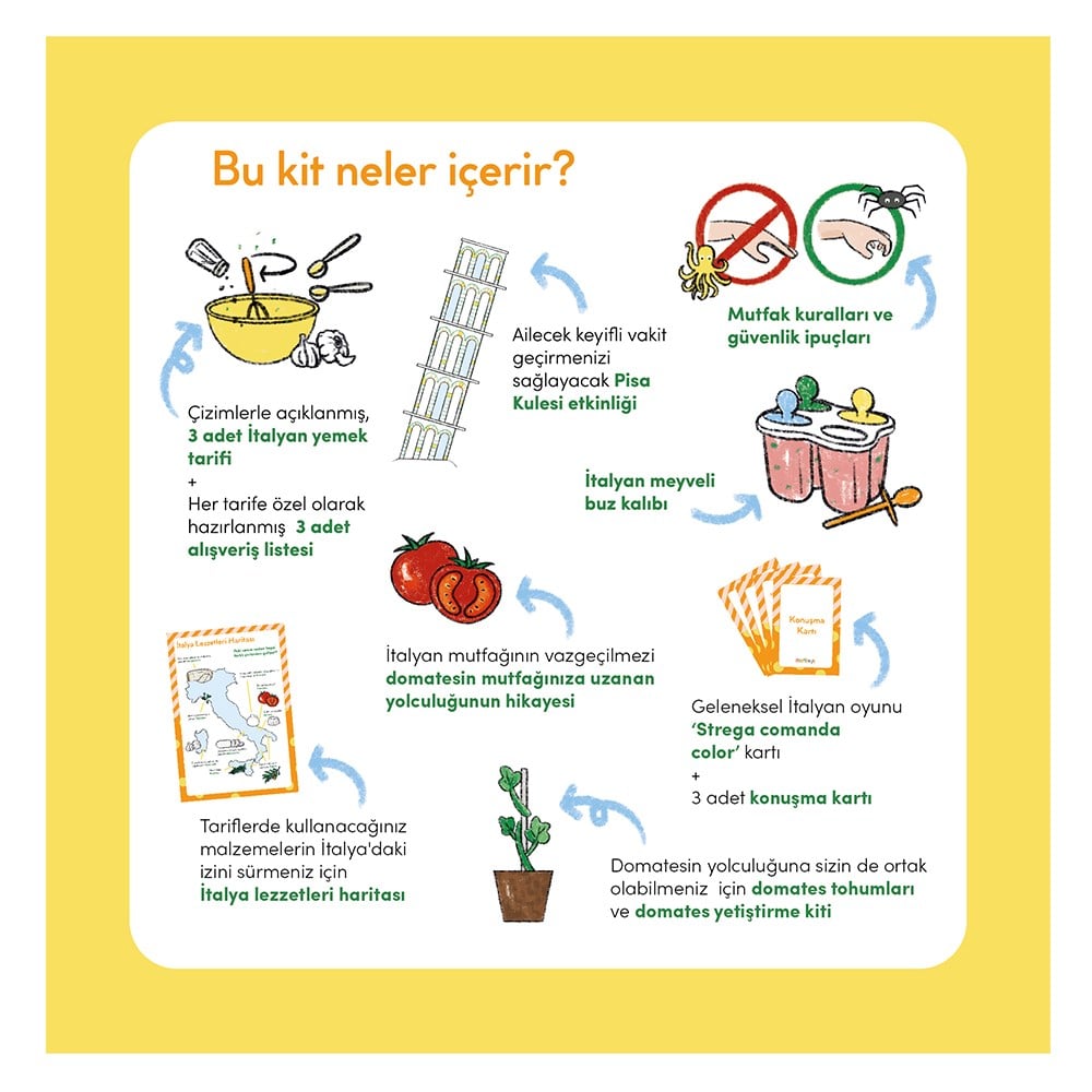 COOK - ALONG KIT ITALY Çocuk Kitapları Uzmanı - Children's Books Expert