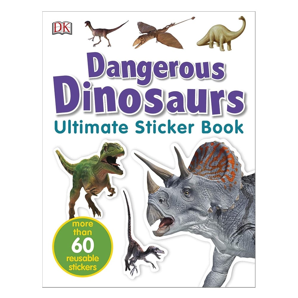 DANGEROUS DINOSAURS UTLIMATE STICKER BOOK Çocuk Kitapları Uzmanı - Children's Books Expert