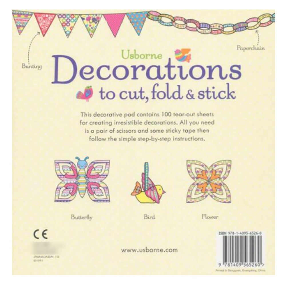 DECORATIONS TO CUT, FOLD AND STICK Çocuk Kitapları Uzmanı - Children's Books Expert