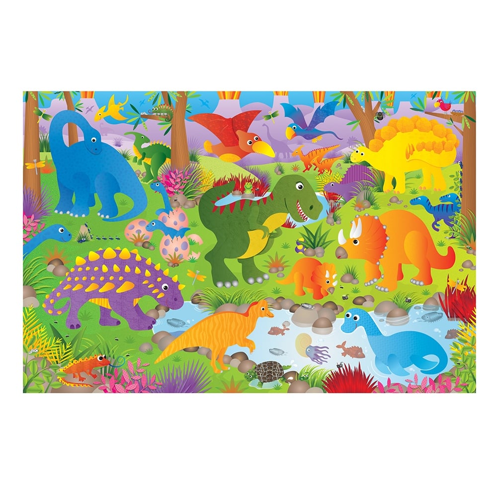 DINOSAURS - GIANT FLOOR PUZZLE Çocuk Kitapları Uzmanı - Children's Books Expert