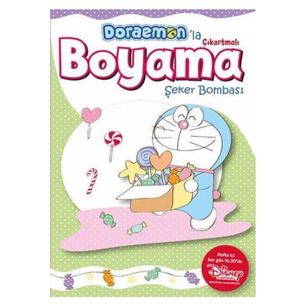 DORAEMONLA ÇIKARTMALI BOYAMA-ŞEKER BOMBASI Çocuk Kitapları Uzmanı - Children's Books Expert