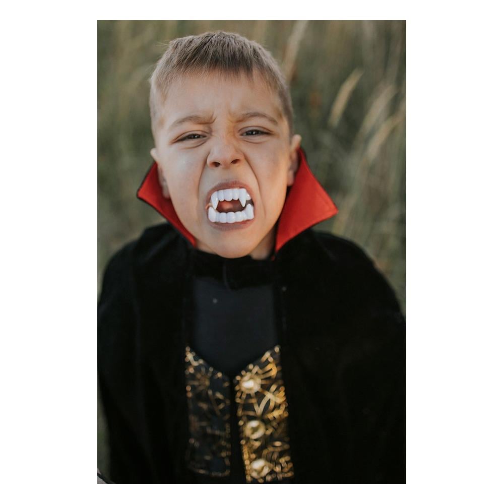 Dracula cape + teeth, 4-8 yrs, 98-128 cm (1 Çocuk Kitapları Uzmanı - Children's Books Expert