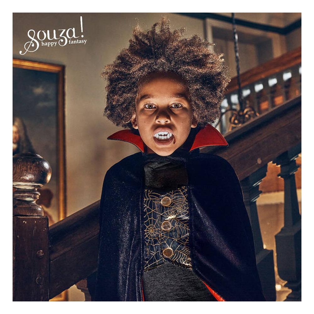 Dracula cape + teeth, 4-8 yrs, 98-128 cm (1 Çocuk Kitapları Uzmanı - Children's Books Expert