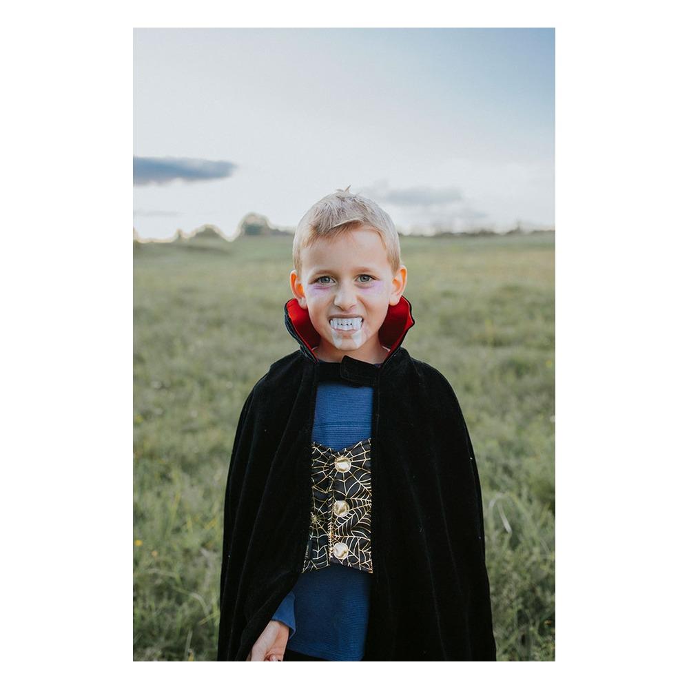 Dracula cape + teeth, 4-8 yrs, 98-128 cm (1 Çocuk Kitapları Uzmanı - Children's Books Expert