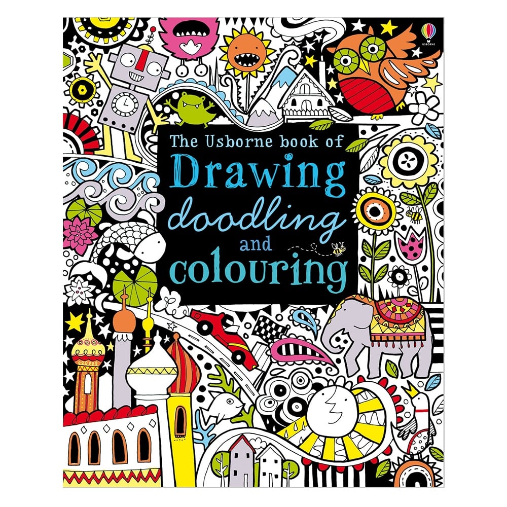 DRAWING, DOODLING AND COLOURING BOOK Çocuk Kitapları Uzmanı - Children's Books Expert