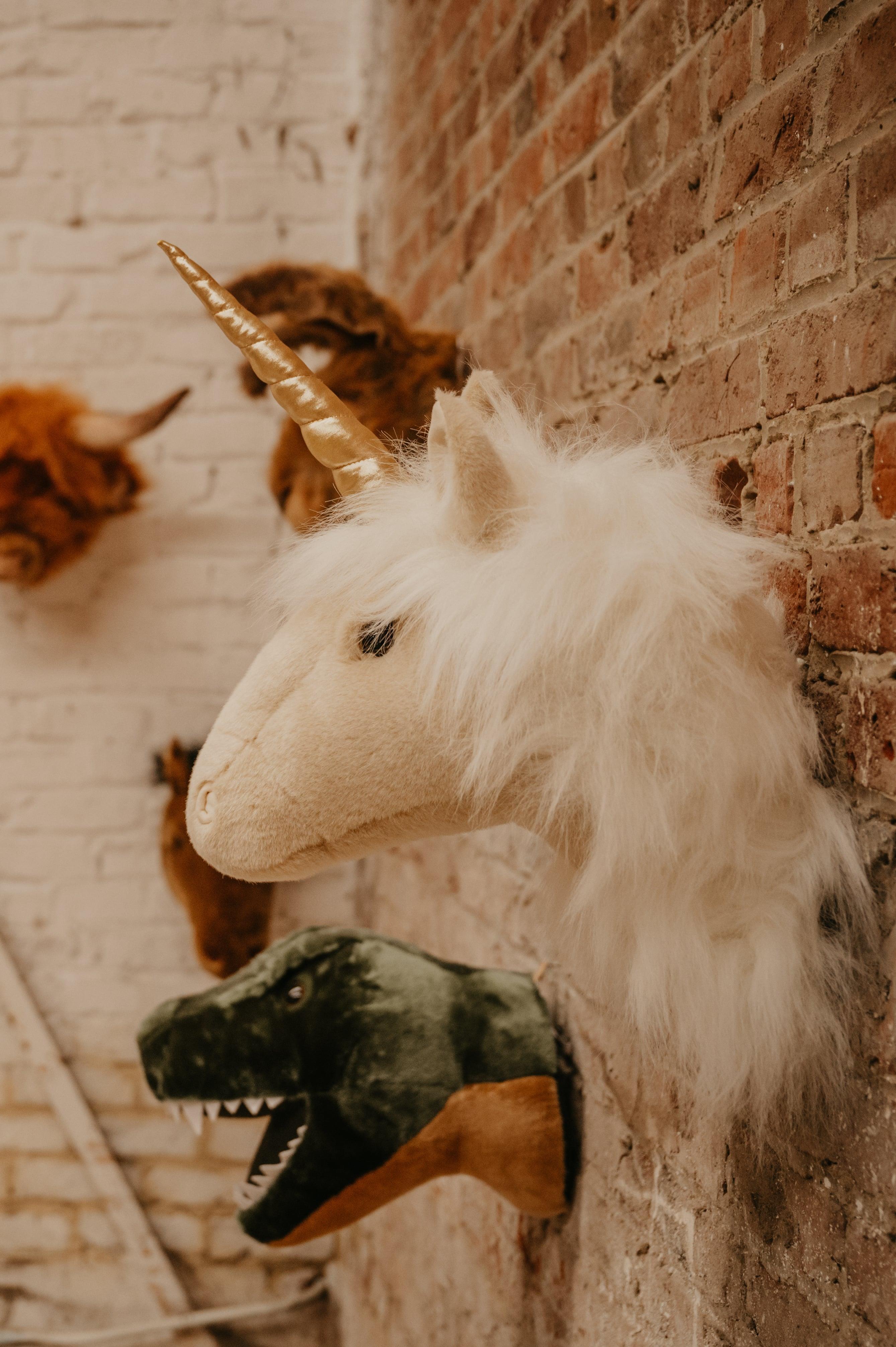 Duvar Aksesuarı, Bej Unicorn Fay