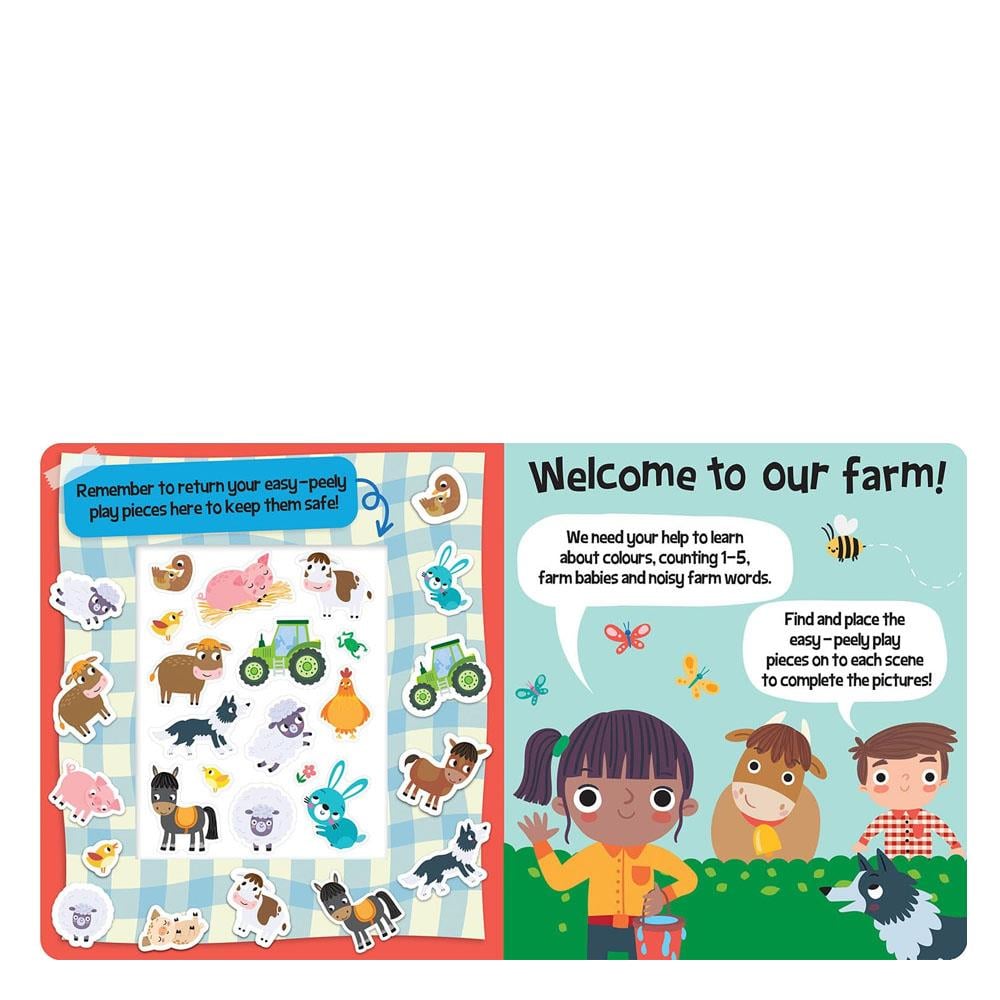 Easy Peely Farm - Peel-Stick-Play Çocuk Kitapları Uzmanı - Children's Books Expert