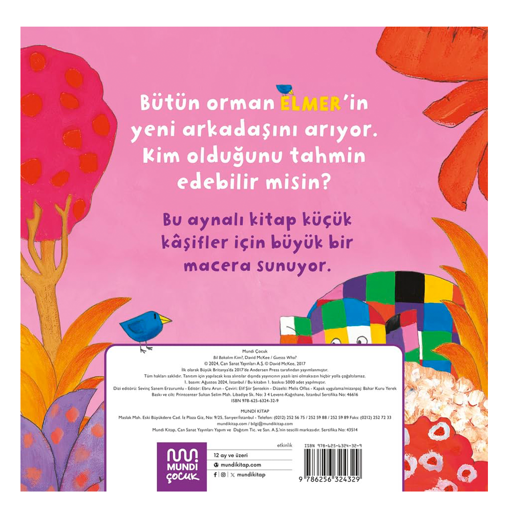 Elmer Bil Bakalım Kim Çocuk Kitapları Uzmanı - Children's Books Expert