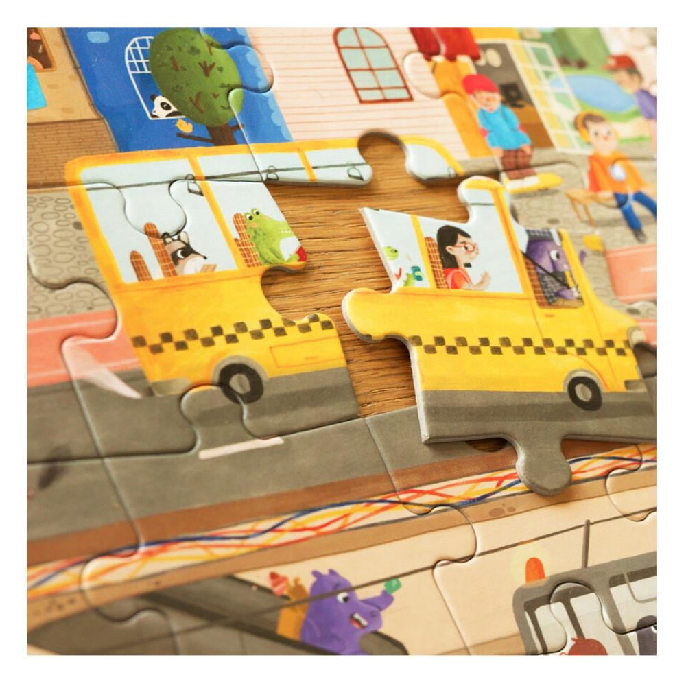 Exploring My City - 2 İn 1 Puzzle Ve Tahmin Oyunu Çocuk Kitapları Uzmanı - Children's Books Expert