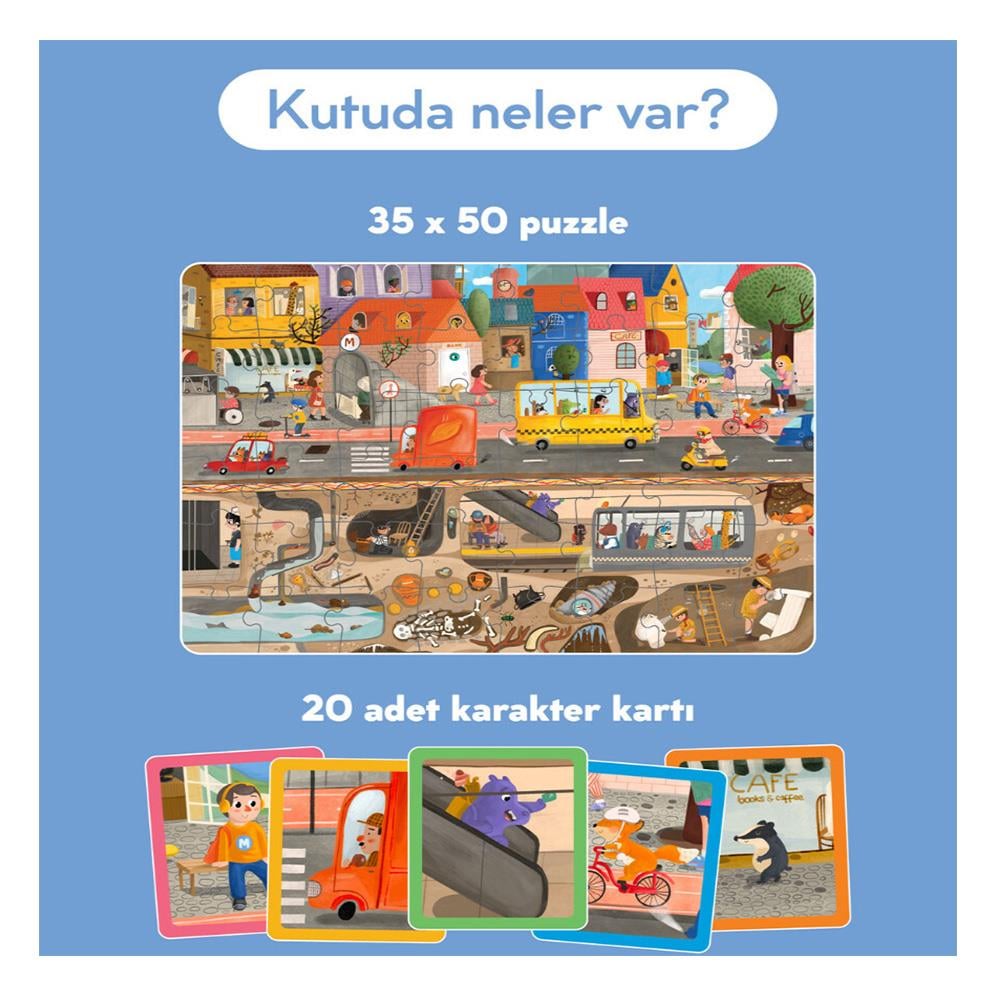 Exploring My City - 2 İn 1 Puzzle Ve Tahmin Oyunu Çocuk Kitapları Uzmanı - Children's Books Expert