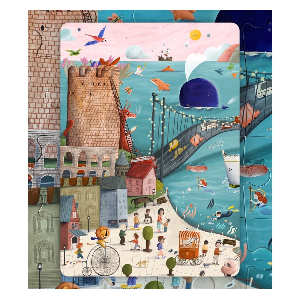 FAIRY TALE PUZZLE 24 PARÇA ÇANTALI DEV YER PUZZLE Çocuk Kitapları Uzmanı - Children's Books Expert