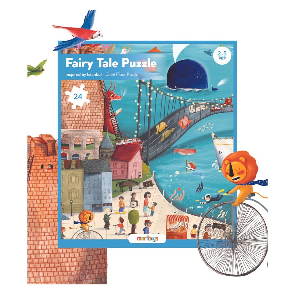 FAIRY TALE PUZZLE 24 PARÇA ÇANTALI DEV YER PUZZLE Çocuk Kitapları Uzmanı - Children's Books Expert