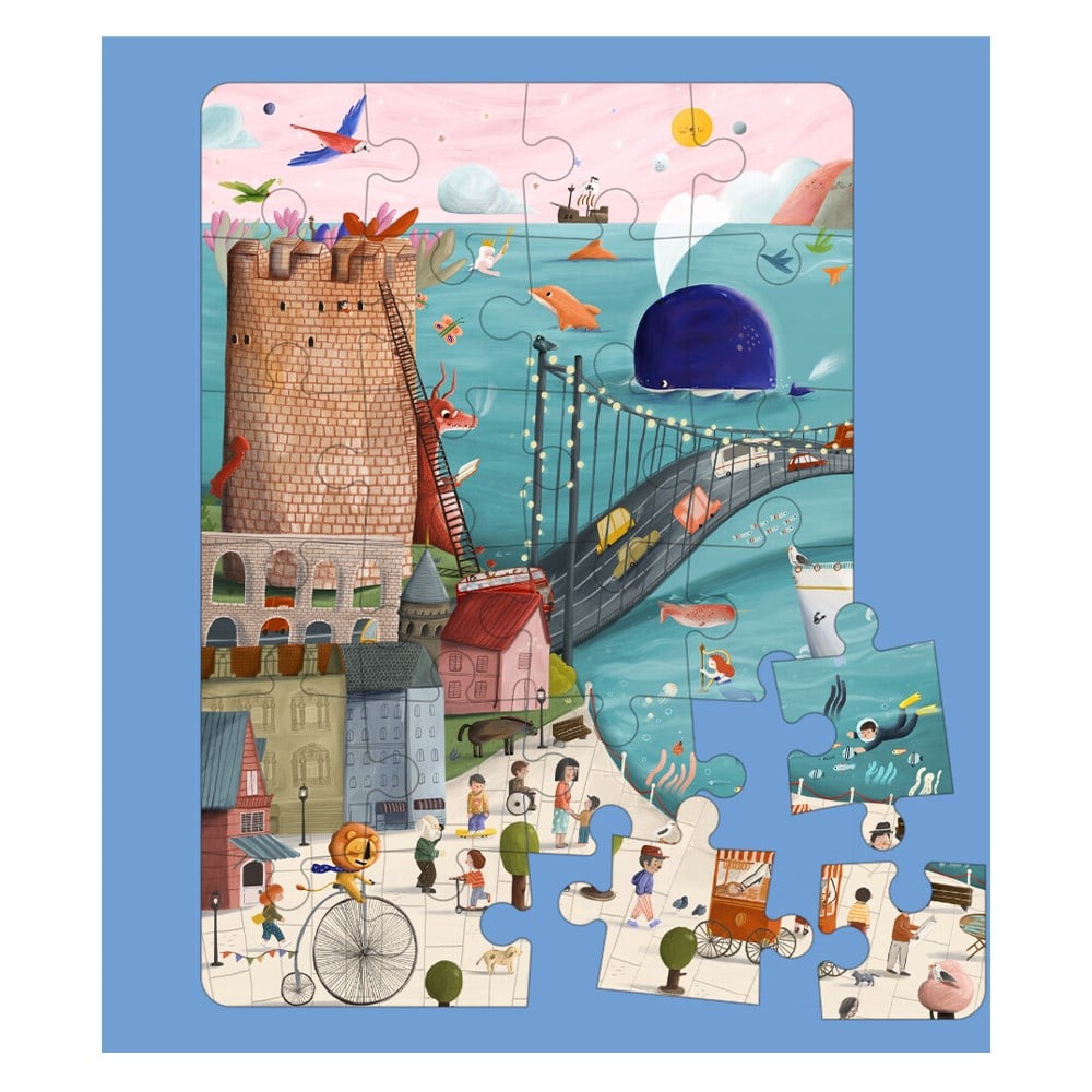 FAIRY TALE PUZZLE 24 PARÇA ÇANTALI DEV YER PUZZLE Çocuk Kitapları Uzmanı - Children's Books Expert