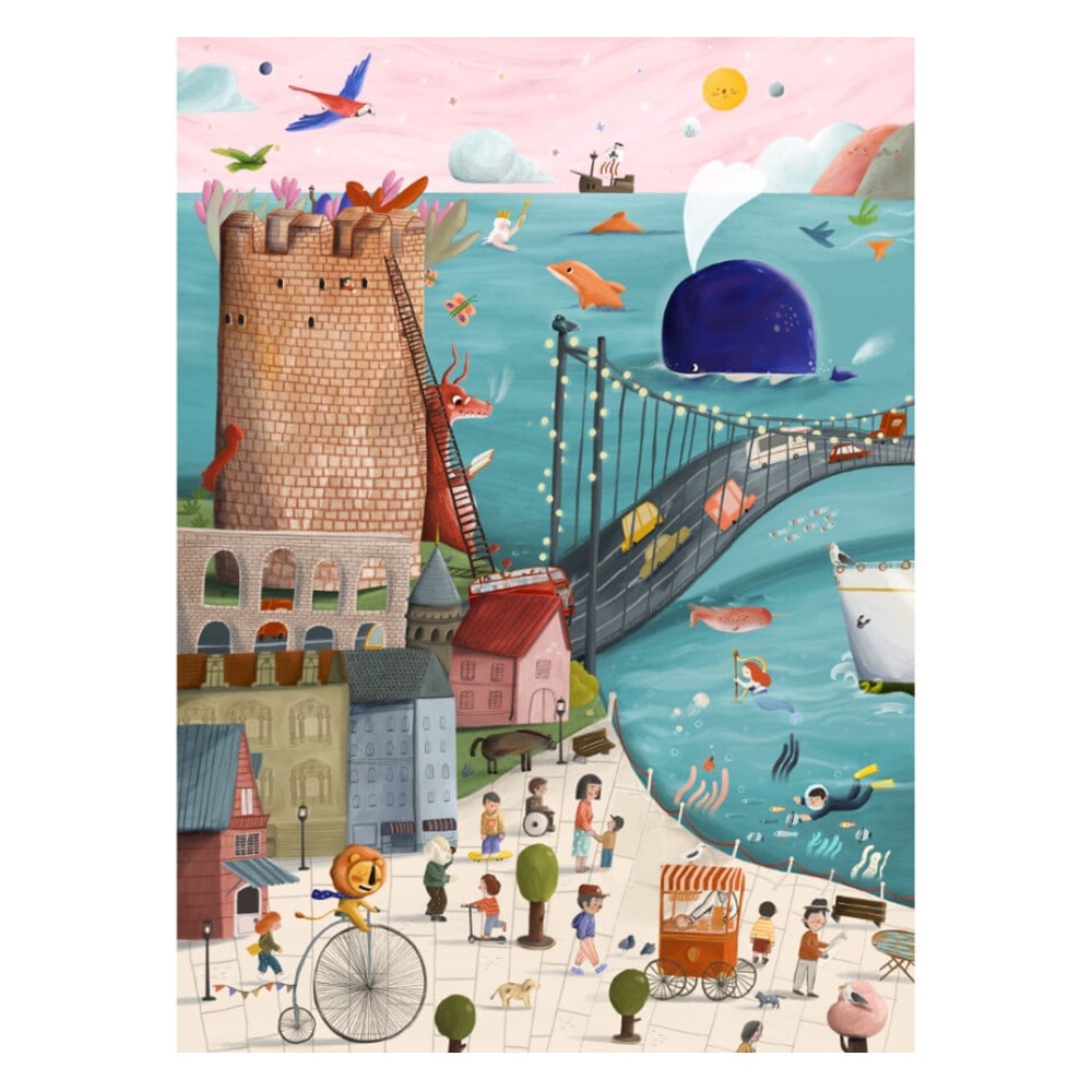 FAIRY TALE PUZZLE 24 PARÇA ÇANTALI DEV YER PUZZLE Çocuk Kitapları Uzmanı - Children's Books Expert