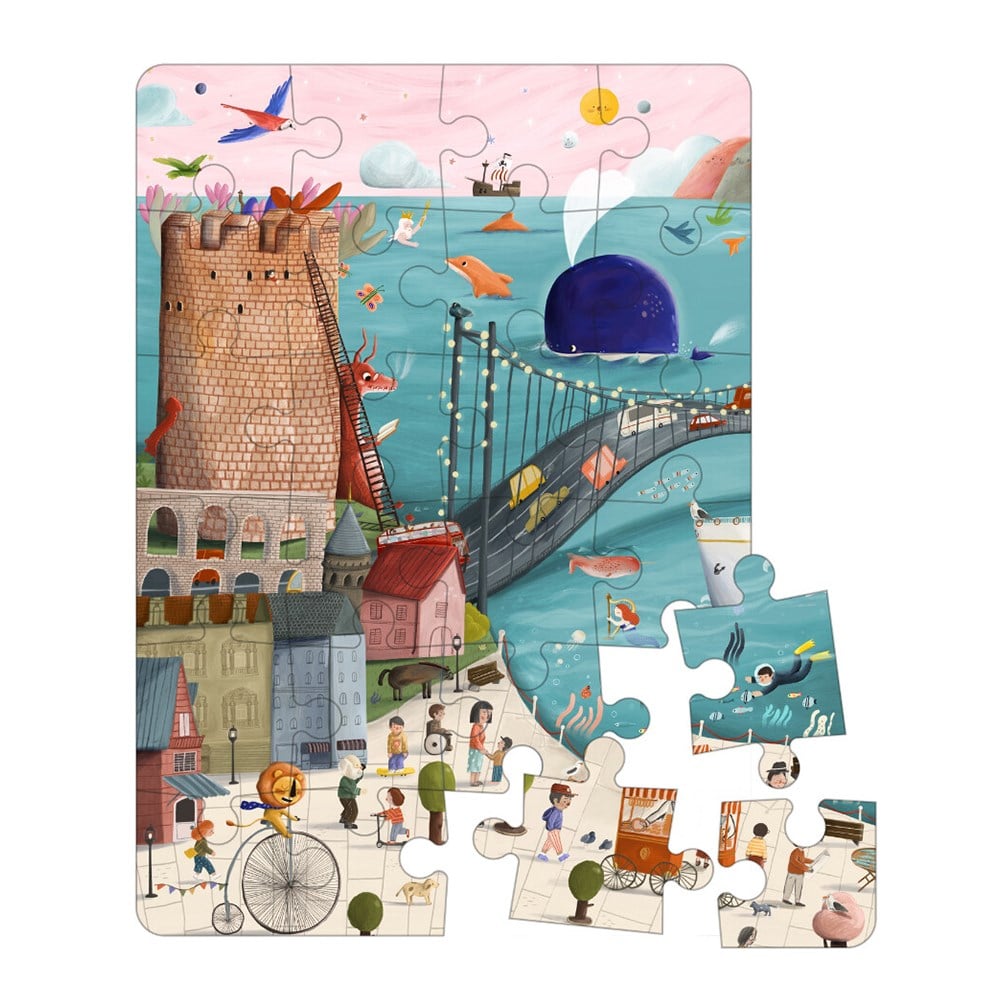 FAIRY TALE PUZZLE 24 PARÇA ÇANTALI DEV YER PUZZLE Çocuk Kitapları Uzmanı - Children's Books Expert