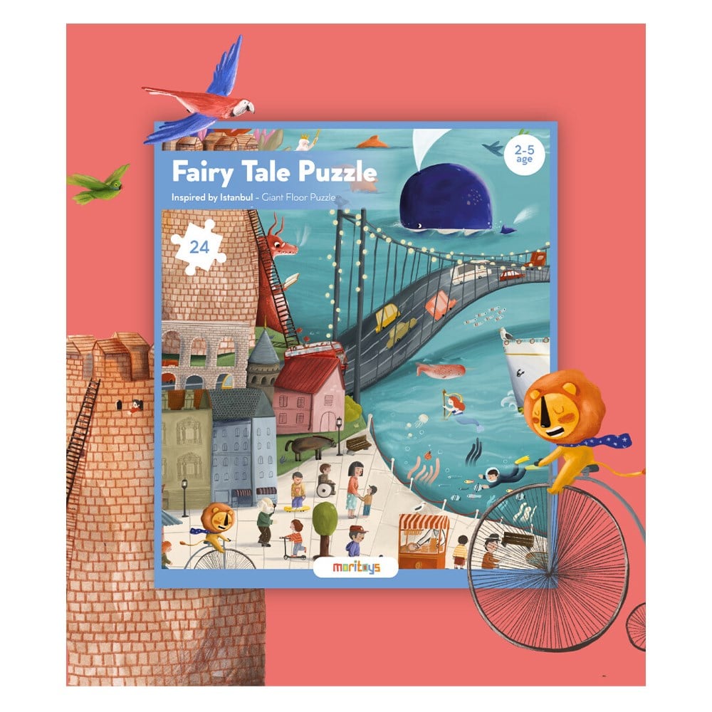 FAIRY TALE PUZZLE 24 PARÇA ÇANTALI DEV YER PUZZLE Çocuk Kitapları Uzmanı - Children's Books Expert