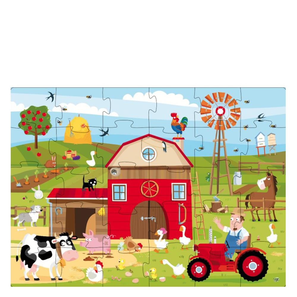 FARM FRIENDS - BOOK AND GIANT PUZZLE Çocuk Kitapları Uzmanı - Children's Books Expert