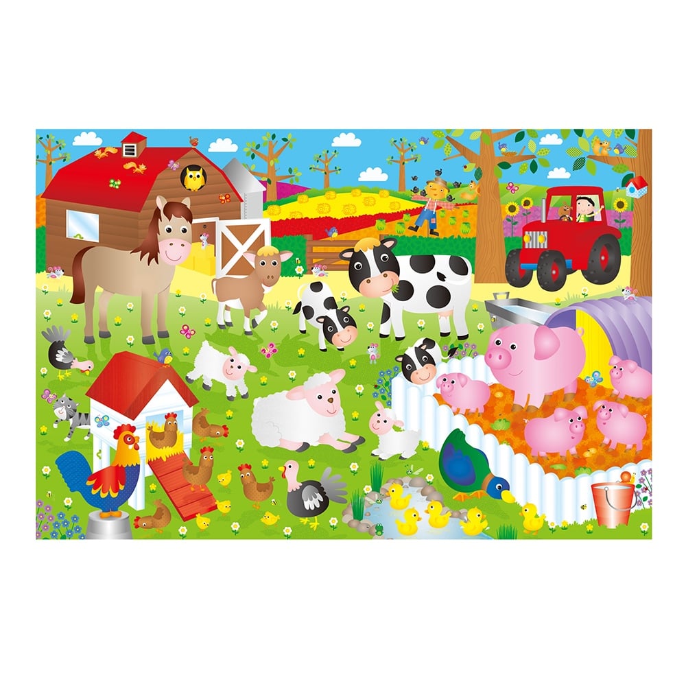 FARM - GIANT FLOOR PUZZLE Çocuk Kitapları Uzmanı - Children's Books Expert