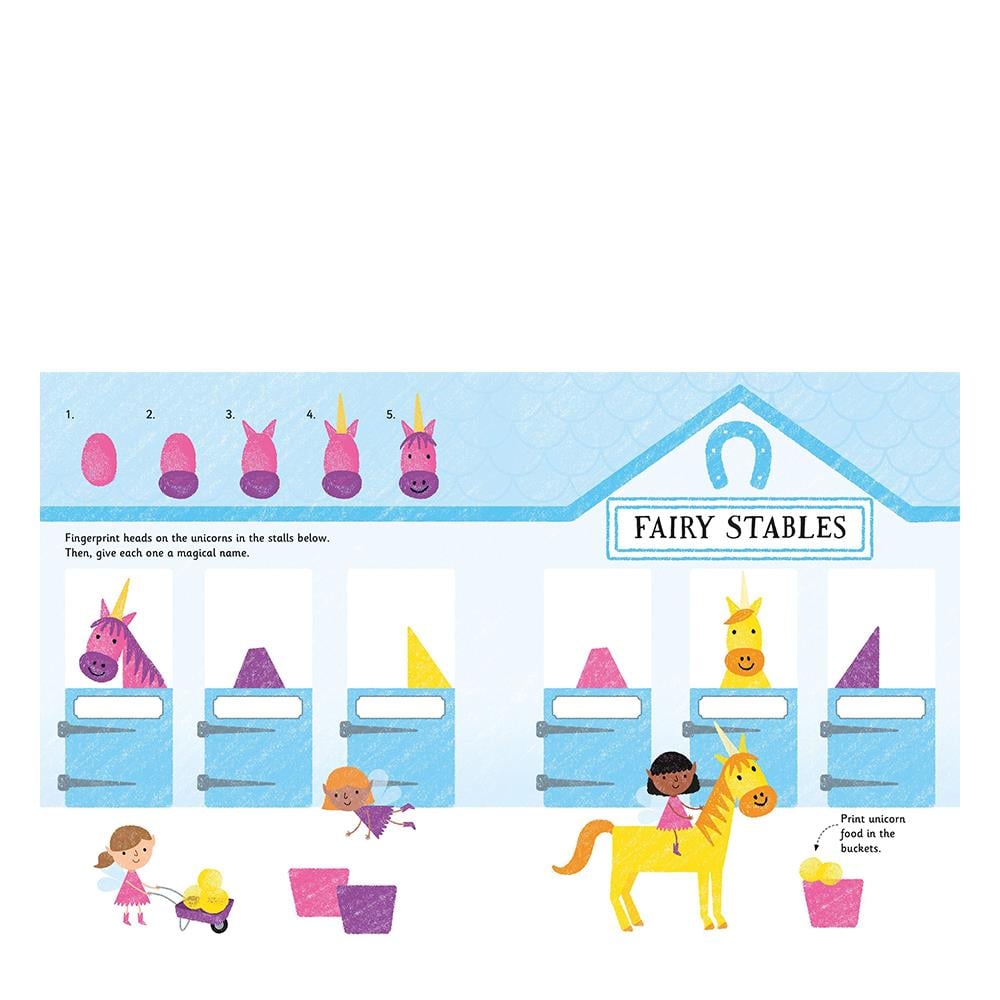 FINGERPRINT ACTIVITIES UNICORNS AND FAIRIES Çocuk Kitapları Uzmanı - Children's Books Expert