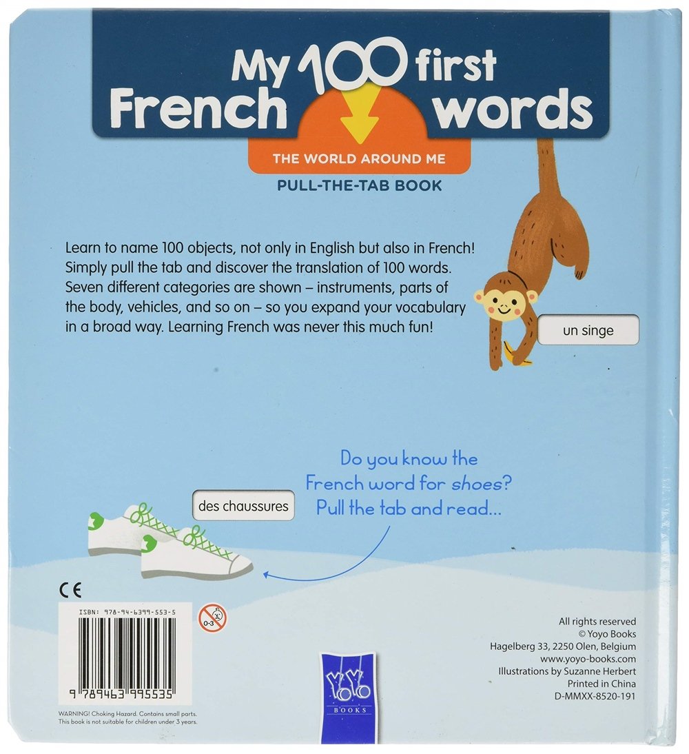 FIRST 100 FRENCH WORDS - THE WORLD AROUND ME Çocuk Kitapları Uzmanı - Children's Books Expert