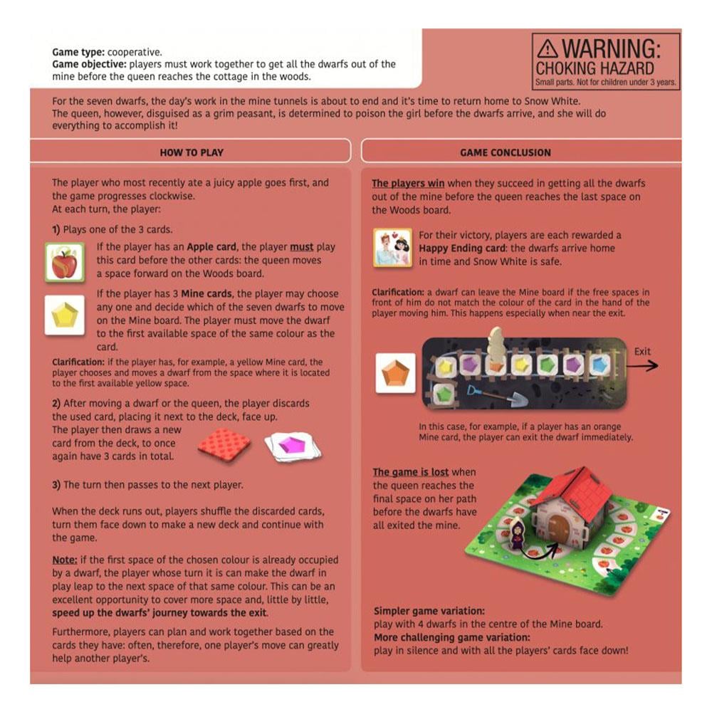 First Board Games - Snow White and the Seven Dwarf Çocuk Kitapları Uzmanı - Children's Books Expert