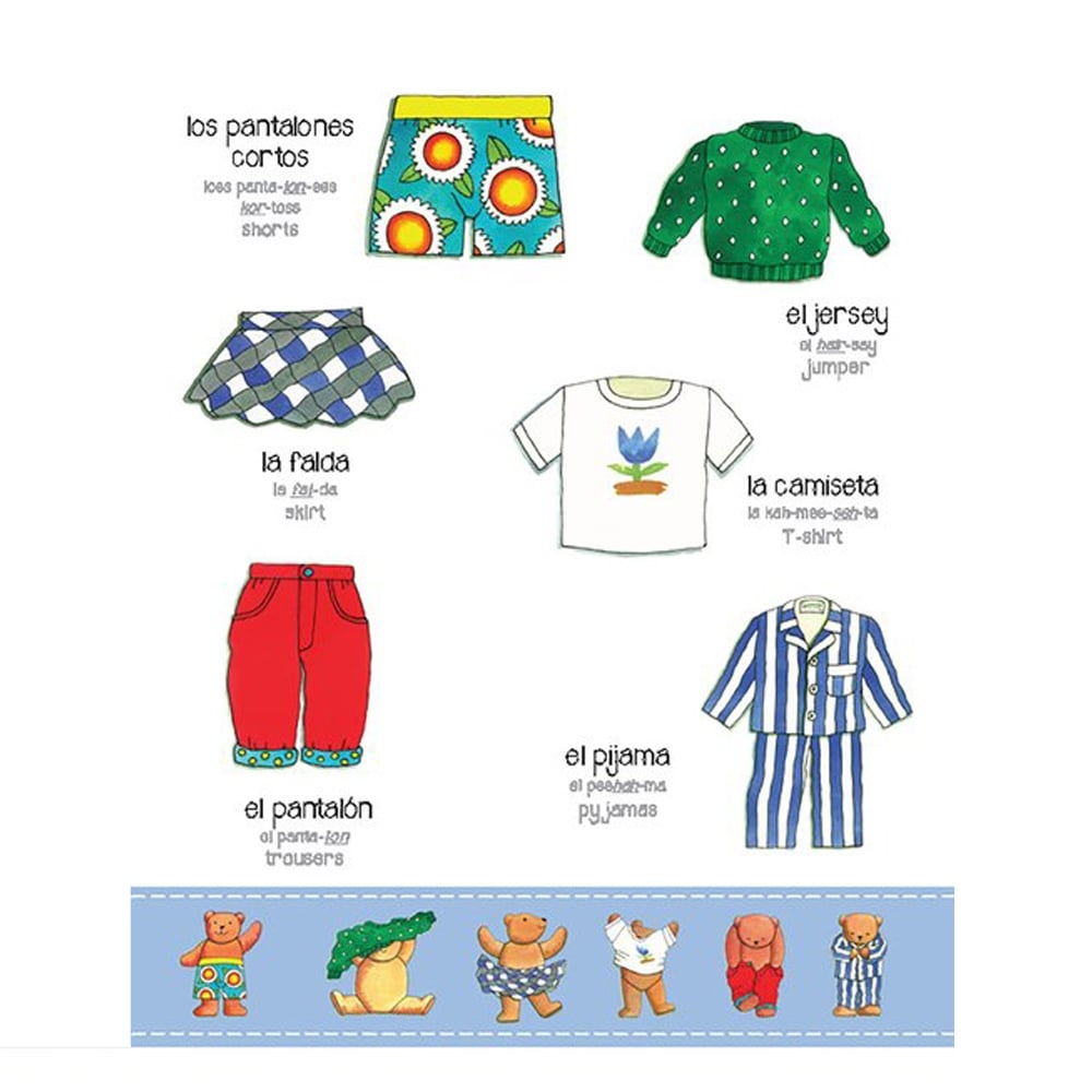 FIRST SPANISH WORDS - B SMALL Çocuk Kitapları Uzmanı - Children's Books Expert