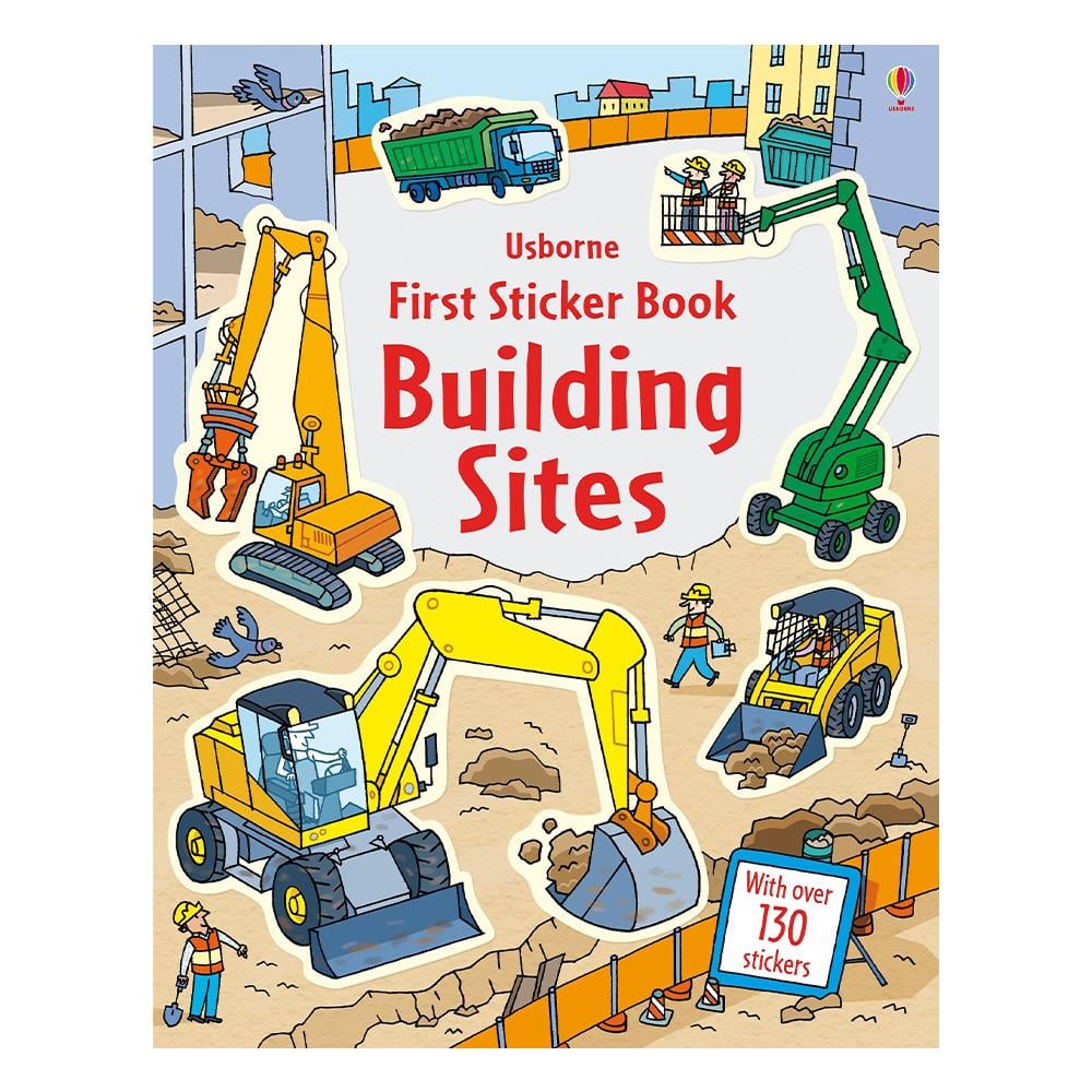 FIRST STICKER BOOK BUILDING SITES Çocuk Kitapları Uzmanı - Children's Books Expert
