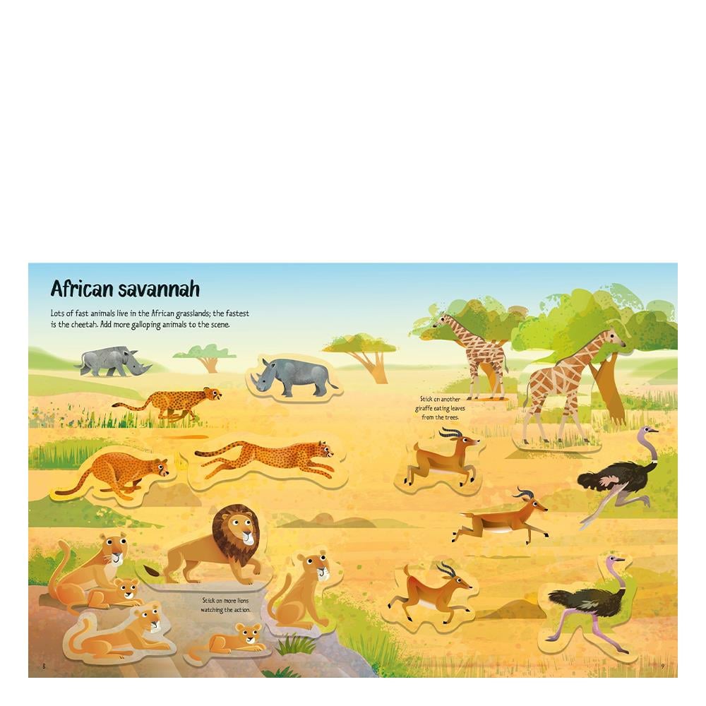 FIRST STICKER BOOK WILD ANIMALS Çocuk Kitapları Uzmanı - Children's Books Expert