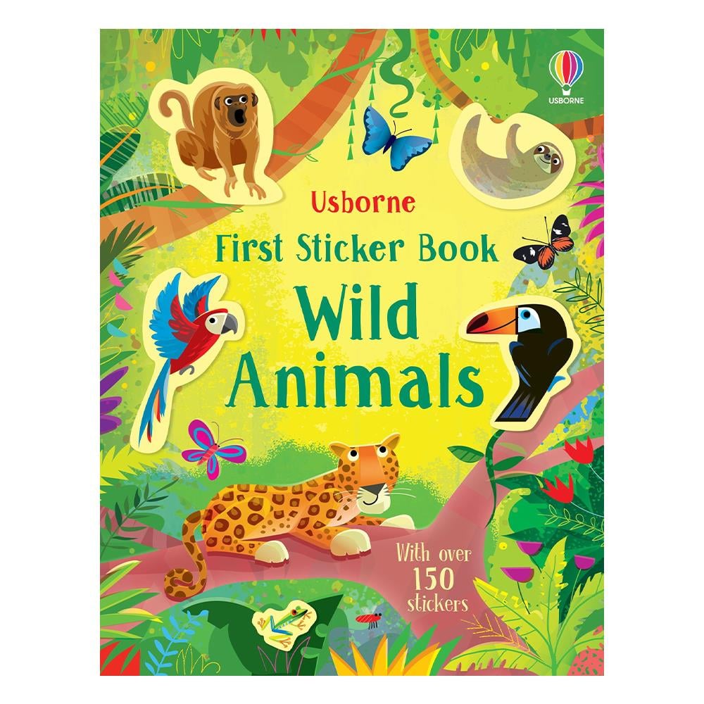 FIRST STICKER BOOK WILD ANIMALS Çocuk Kitapları Uzmanı - Children's Books Expert