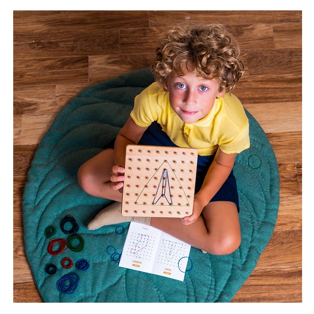 GEOBOARD - AHŞAP LASTİKLİ ŞEKİLLER Çocuk Kitapları Uzmanı - Children's Books Expert