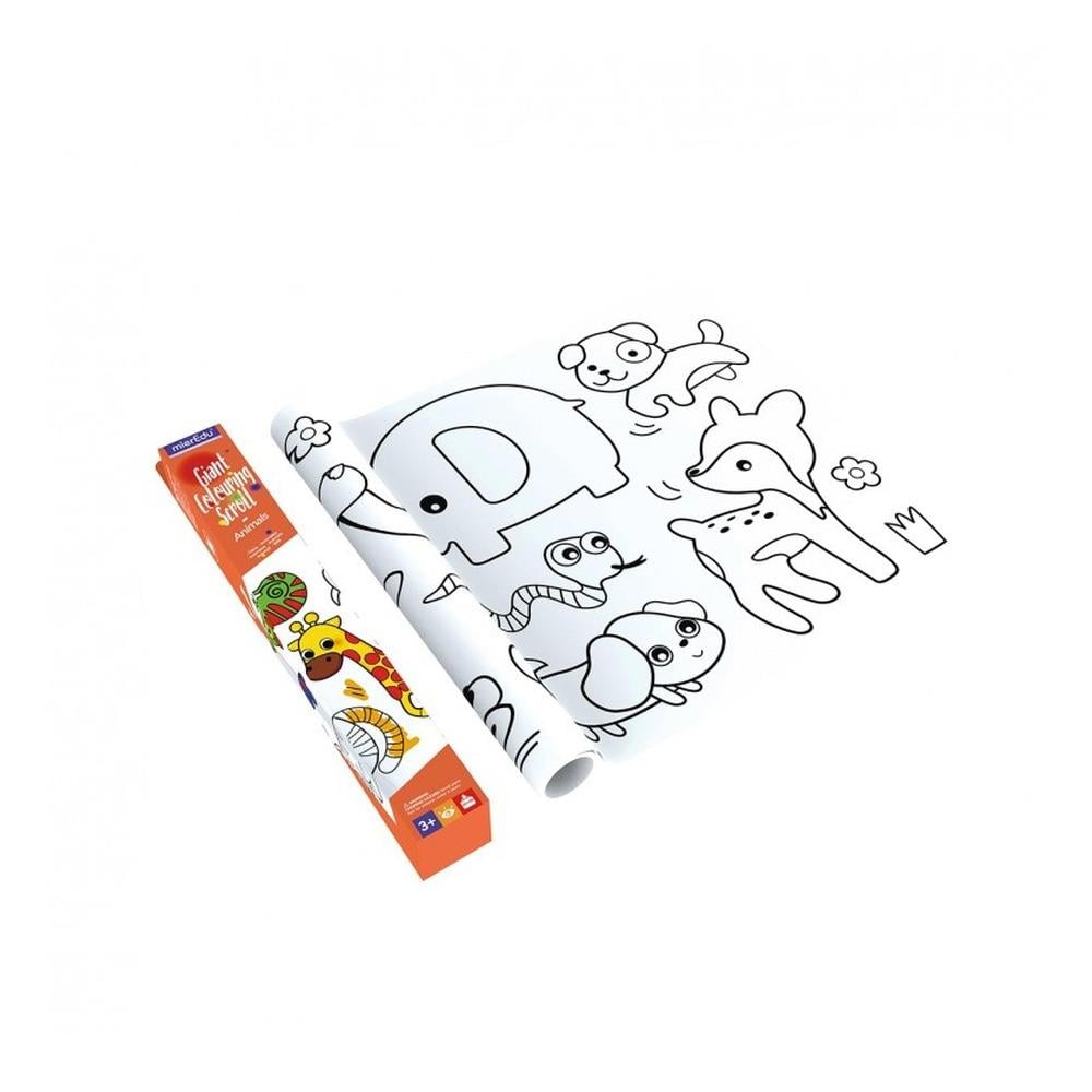 Giant Colouring Scroll - Animals Çocuk Kitapları Uzmanı - Children's Books Expert