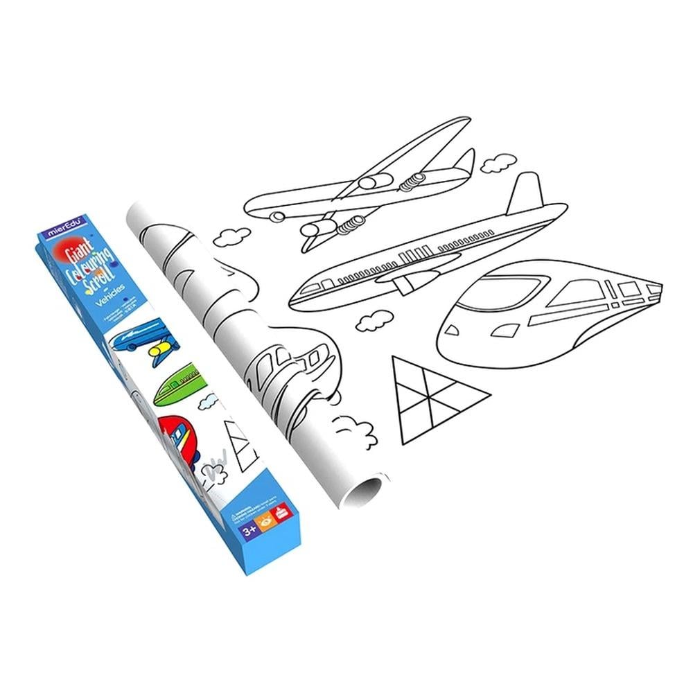 Giant Colouring Scroll - Vehicles Çocuk Kitapları Uzmanı - Children's Books Expert