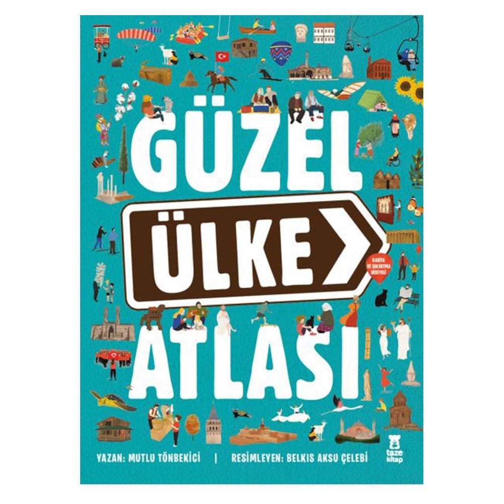 GÜZEL ÜLKE ATLASI - HARİTA HEDİYELİ Çocuk Kitapları Uzmanı - Children's Books Expert