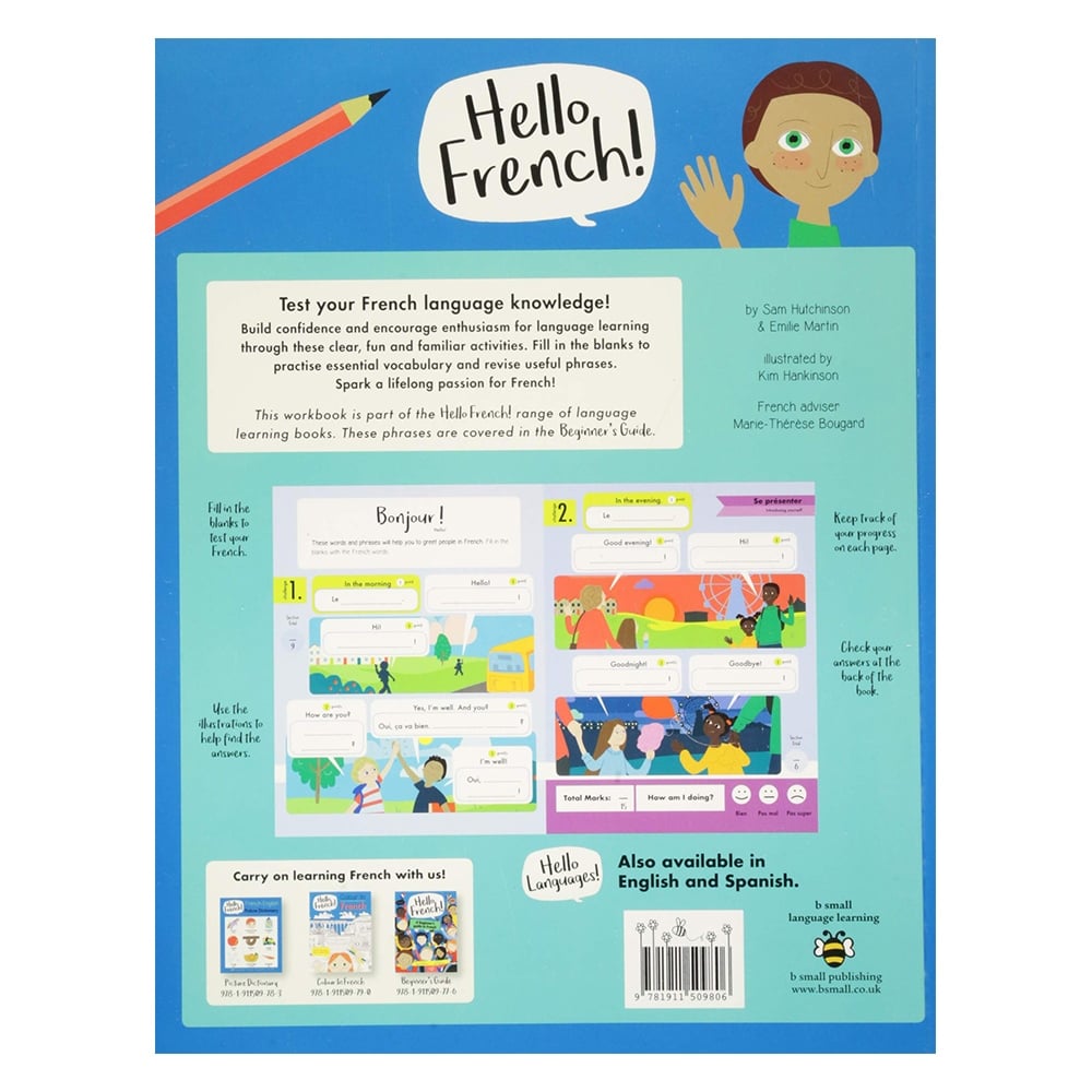HELLO FRENCH! A FRENCH PRACTICE WORKBOOK #yenigelenler Çocuk Kitapları Uzmanı - Children's Books Expert