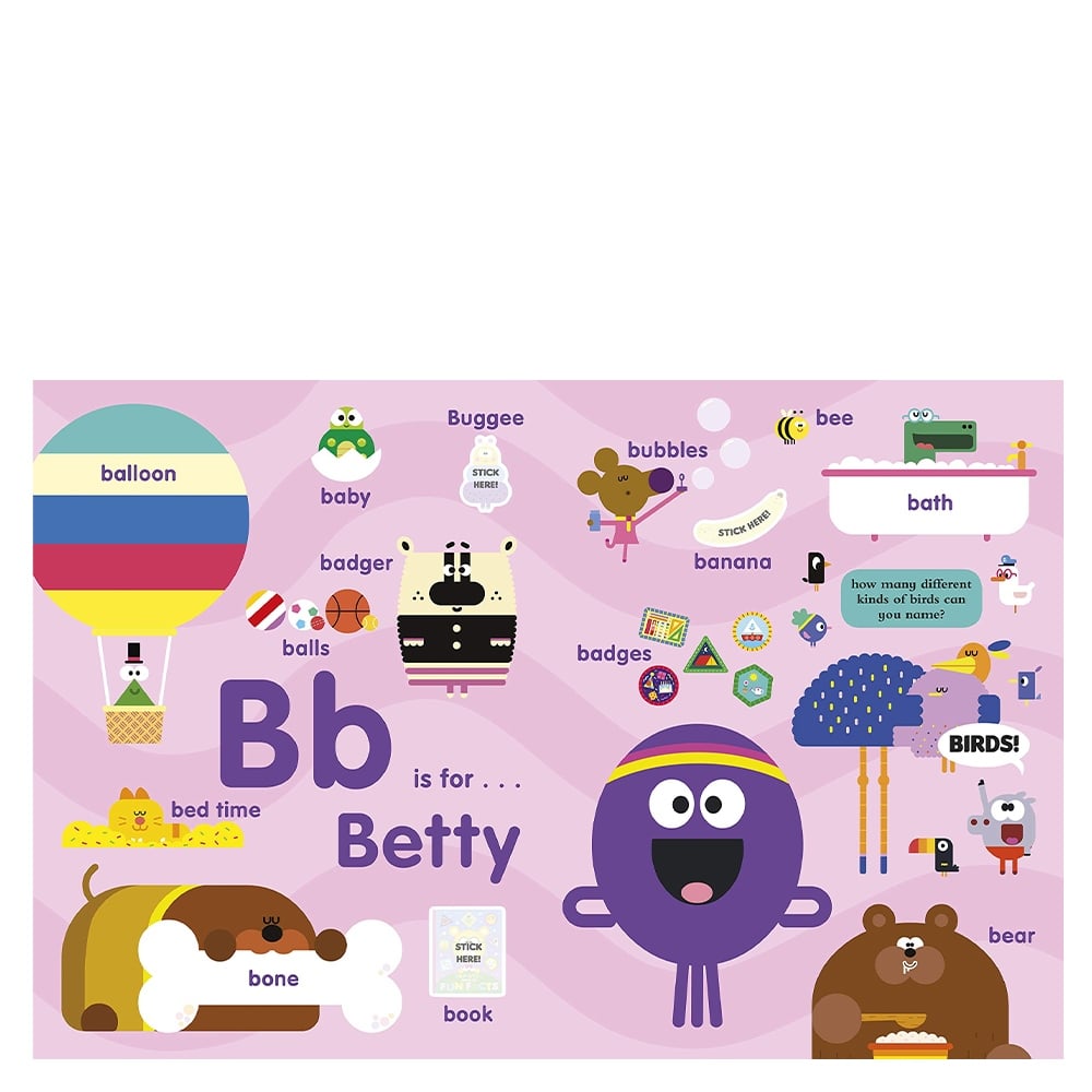HEY DUGGEE: ABC ALPHABET STICKER BOOK Çocuk Kitapları Uzmanı - Children's Books Expert