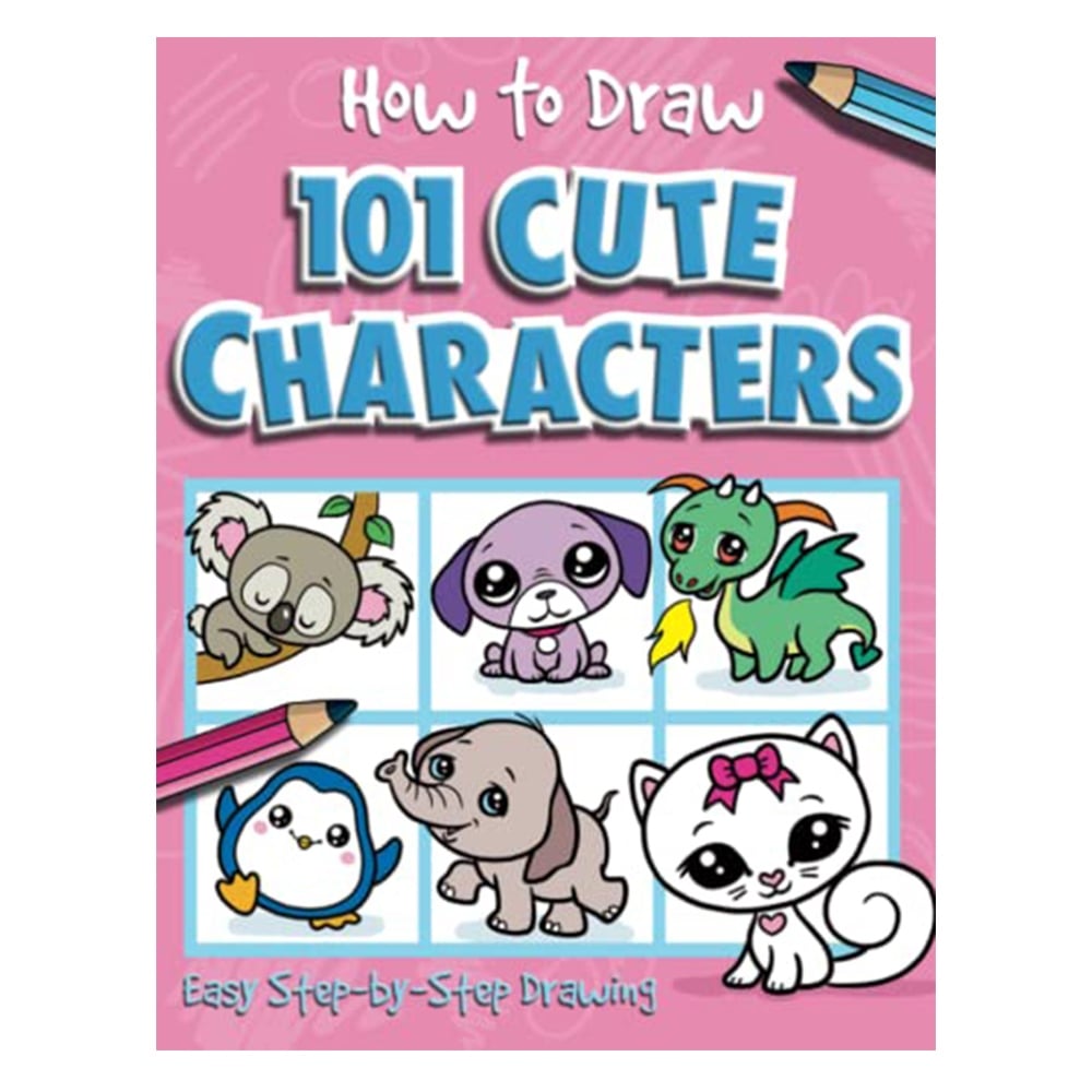 HOW TO DRAW 101 CUTE CHARACTERS Çocuk Kitapları Uzmanı - Children's Books Expert