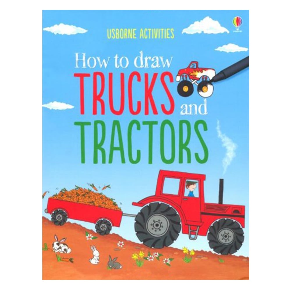 HOW TO DRAW TRUCKS AND TRACTORS Çocuk Kitapları Uzmanı - Children's Books Expert