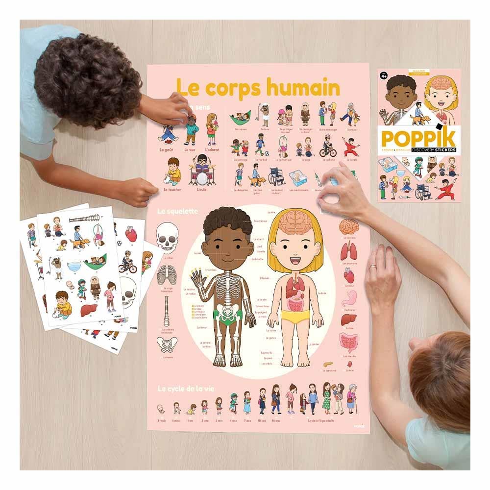 Human Body - Poster XXL And Stickers Çocuk Kitapları Uzmanı - Children's Books Expert