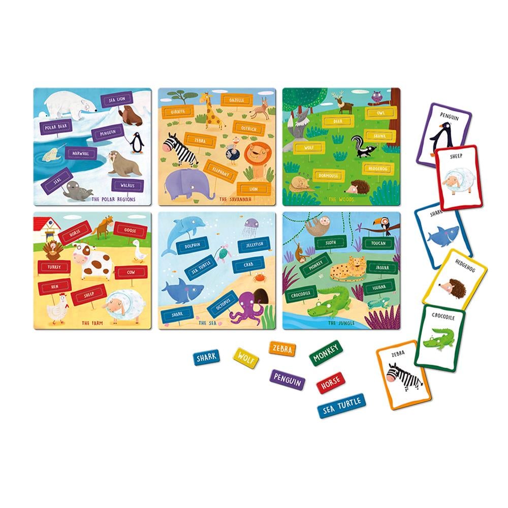 I Speak English - Animali - Giochi Montessori Çocuk Kitapları Uzmanı - Children's Books Expert