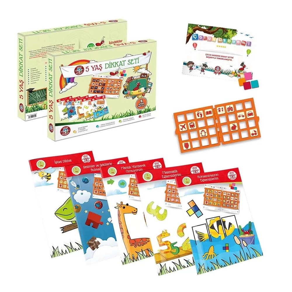 İLKADIM 5 YAŞ DİKKAT SETİ Çocuk Kitapları Uzmanı - Children's Books Expert