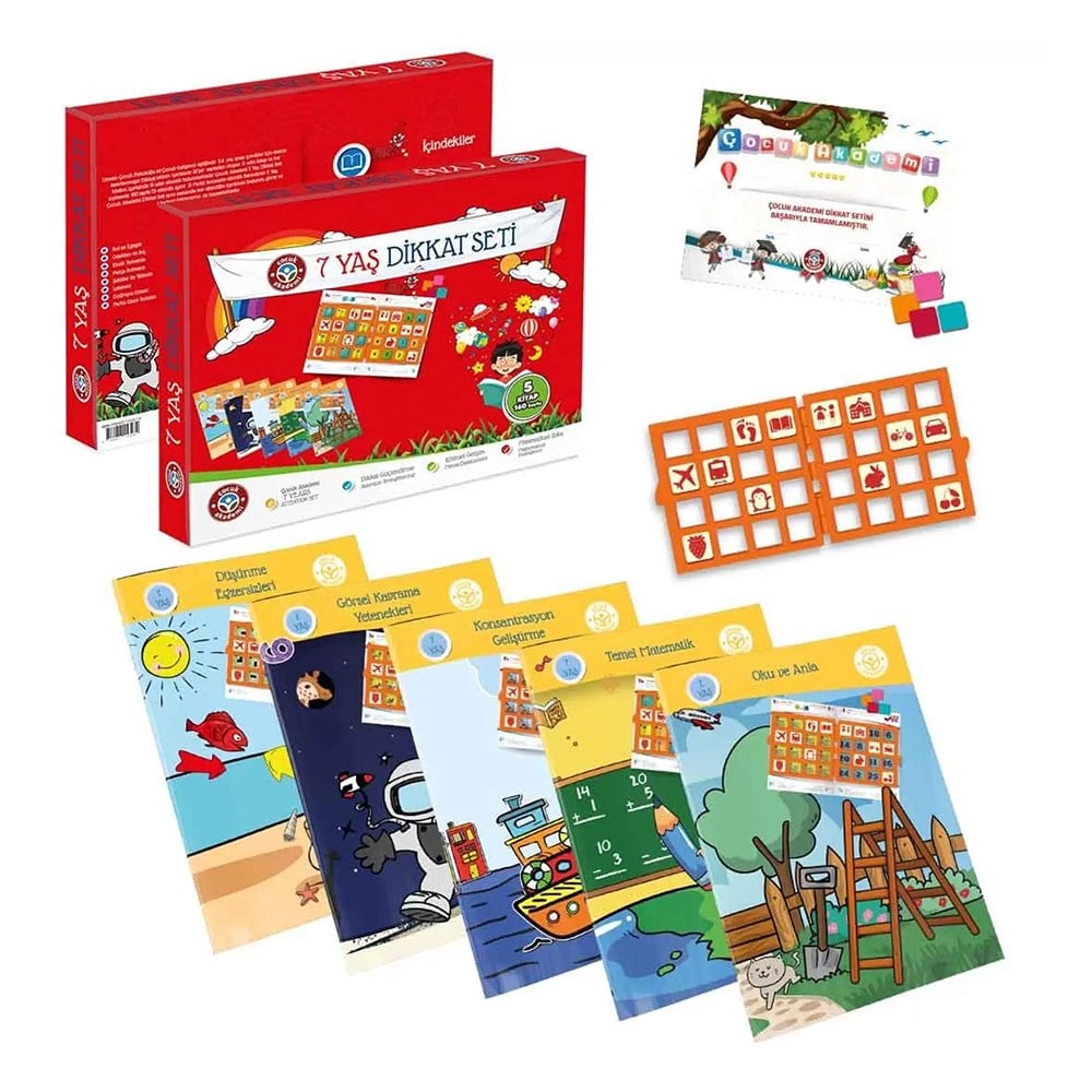 İLKADIM 7 YAŞ DİKKAT SETİ Çocuk Kitapları Uzmanı - Children's Books Expert