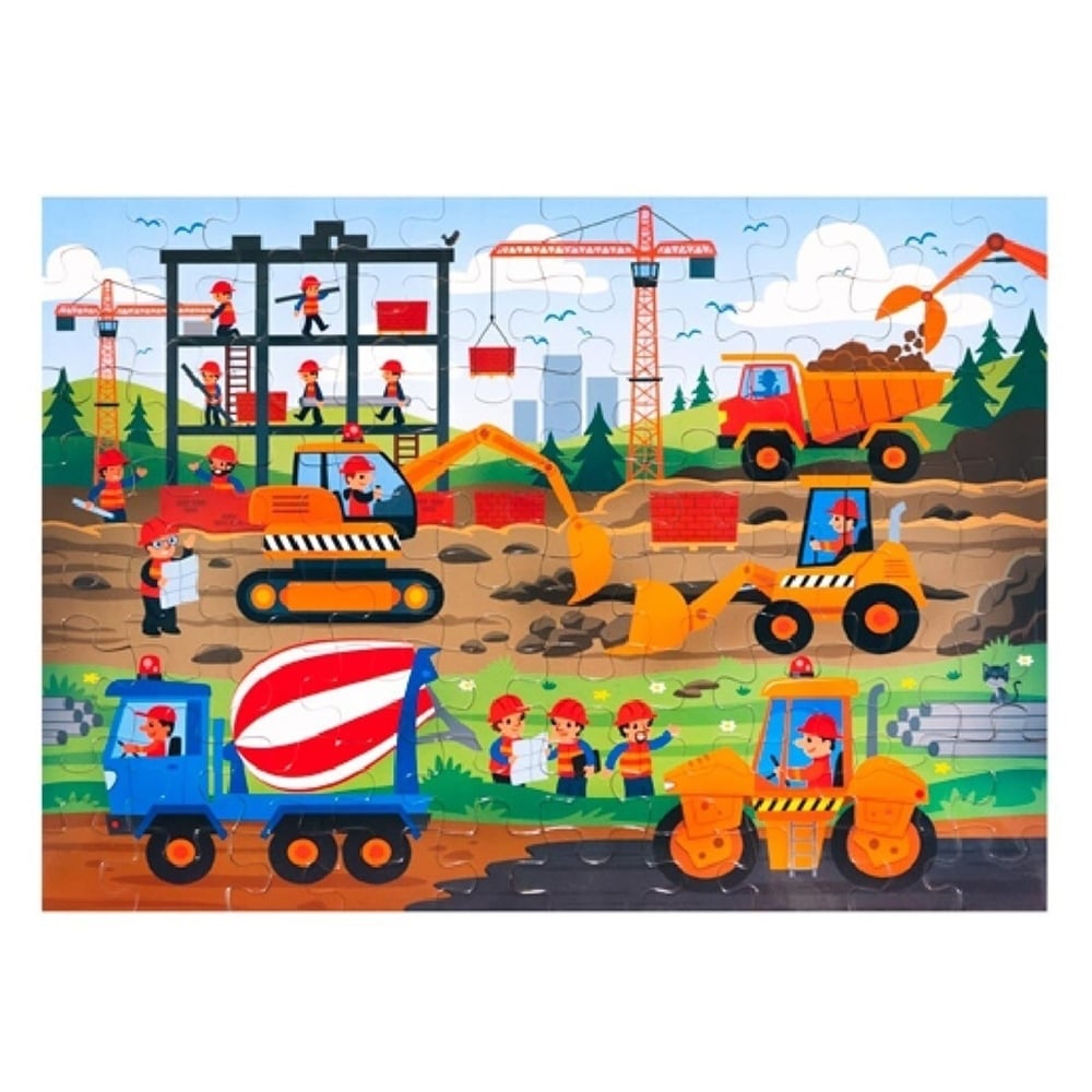 İNŞAAT ALANI - 80 PARÇA PUZZLE Çocuk Kitapları Uzmanı - Children's Books Expert
