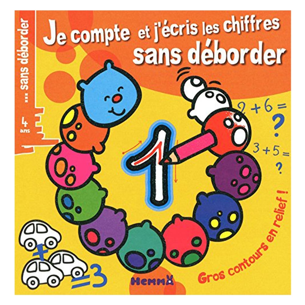 JE COMPTE ET J ECRIS LES CHIFFRES SANS DEBORDER Çocuk Kitapları Uzmanı - Children's Books Expert