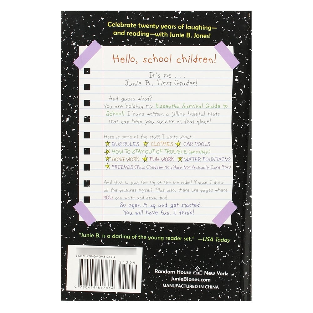 JUNIE B. JONES ESSENTIAL SURVIVAL GUIDE TO SCHOOL